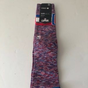Stance Men Socks NBA LA Clippers Size Large 9-12